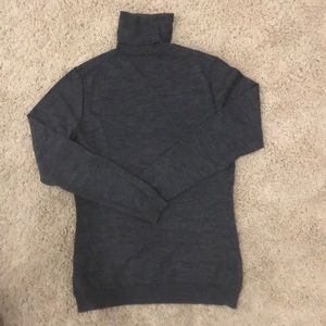 Grey wool turtleneck